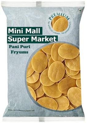 MINIMALL SUPER MARKET Home Made Fry Dry GolGappa/Pani Puri 1 Kg + Pani Puri Masala 100 Gm Free Fryums 1100 g