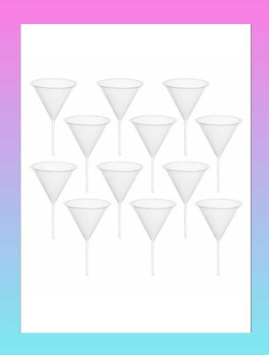 Wexon Analytical Funnel 75mm Polypropylene Funnel Set(White, Pack of 12)