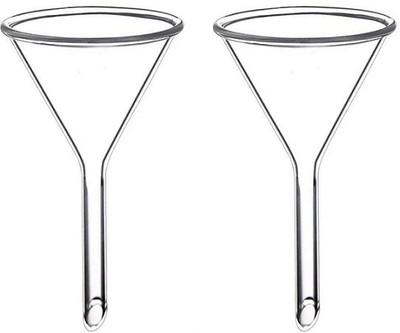 Z GLASS Borosilicate Glass Funnel(Clear, Pack of 2)