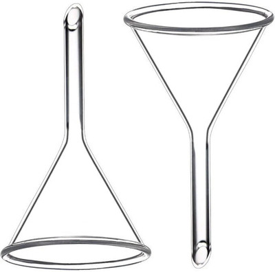Wexon Borosilicate Glass Funnel Set(Clear, Pack of 2)