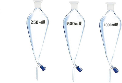 Salco Borosilicate Glass Funnel Set(Clear, Pack of 3)