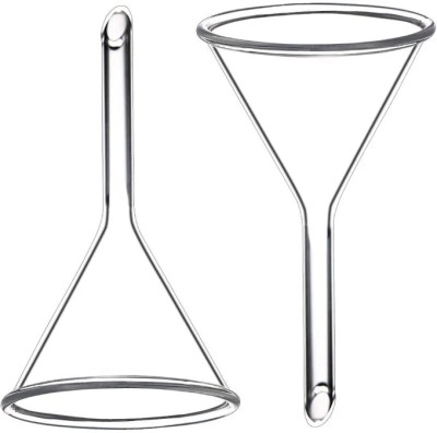 Wexon Borosilicate Glass Funnel Set(Clear, Pack of 2)