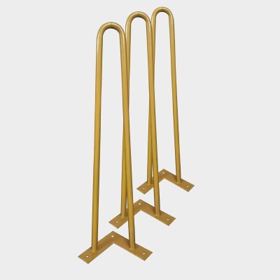 ANIKAA Furniture Golden Legs Table Legs(Furniture Accessories, Steel)