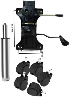 LELA Chair Central TILT Plate & 120MM Power Hydraulic With Wheel Fited to Every Chair Gas lift Hydraulic(Furniture Accessories, Iron, Steel)