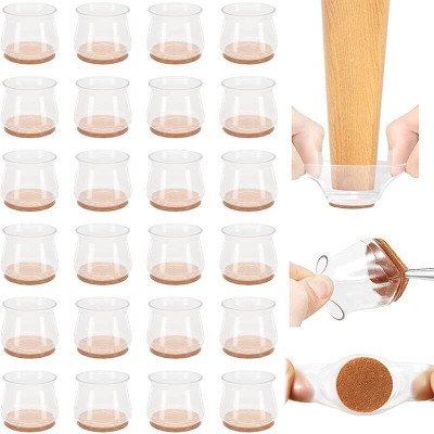 NEXABLENDIX Pack of 24 Chair Leg Floor Protectors, Furniture Leg Pads Caps Covers Foot Rest deal from flipkart
