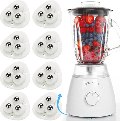 Naitrafall Self Adhesive Caster Wheels 360° Swivel Universal Wheel Mini Roller Ball Swivel Furniture Caster(Pack of8)