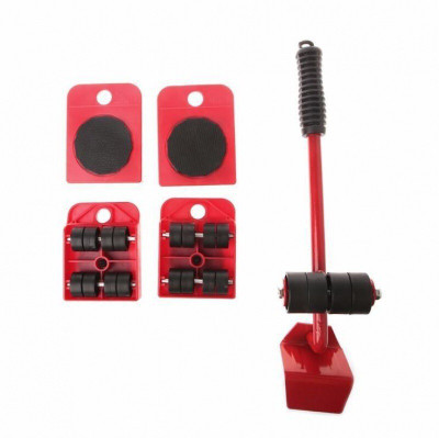 Griffith ABS Square Mover Five-Piece Set Furniture Lifting Moving Tool Movers Hand Tool Kit(5 Tools)