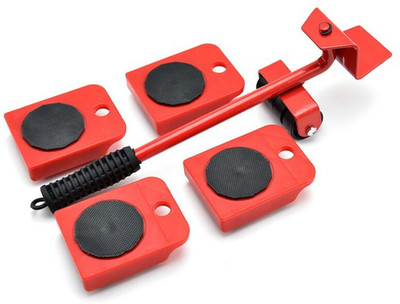 Flaxton 4 wheels Moving Furniture Tool Shifter Moving Helper Hand Tool Kit(5 Tools)