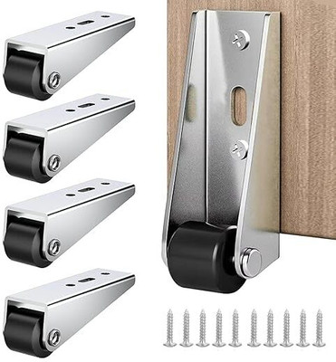 CYPAT 4Pcs Caster Wheel with 360° Smooth Mobility,Heavy Duty Side Mount Caster Wheel C Gate Furniture Caster(Pack of4)