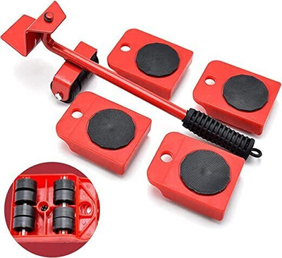 kiama furniture Shifting Lifting Moving Tool with Wheel Pads for Easy and Safe Moving Hand Tool Kit(5 Tools)