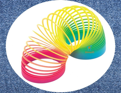 Shivsoft Baby and Kids Rainbow Color Toy Magic Spring (Multi Color) ms94 Magic Spring Gag Toy(Multicolor)