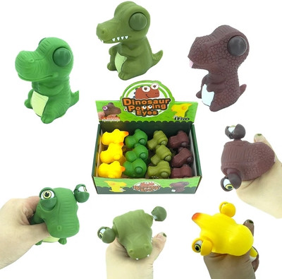 Sawkirp darshraj Eye popping Squishy Squishy dino stress anxiety autism Ahd relief toy Eye popping Squishy dino Gag Toy(Multicolor)