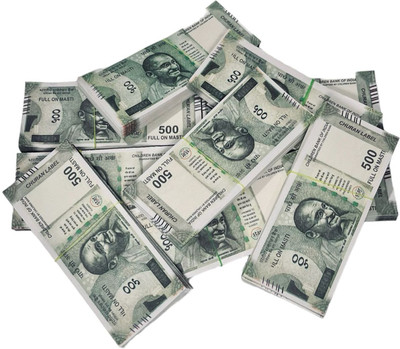 Zinnia Dummy currency 500 Rupees Duplicate Money (Pack of 500) Fake Notes Nakli Note Fidget Toy Gag Toy(Multicolor)