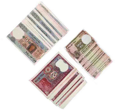 COUNTACH Fake indian currency look like real money 1Rs, 2Rs, 5Rs(40each)120pcs Fake Notes Gag Toy