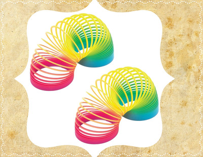 Shivsoft Rainbow Spring Magic Spring Gag Toy for kids (Packof 2pcs)-L374 Slinky Magic Spring Gag Toy