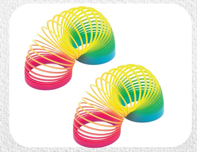 Shivsoft Rainbow Spring Magic Spring Gag Toy for kids (Packof 2pcs)-L814 Slinky Magic Spring Gag Toy