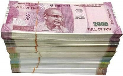 Uprising Store (60 Each x 7 = 420 Fake Note) Playing Indian Currency Fake Note Fake Note Gag Toy(Multicolor)