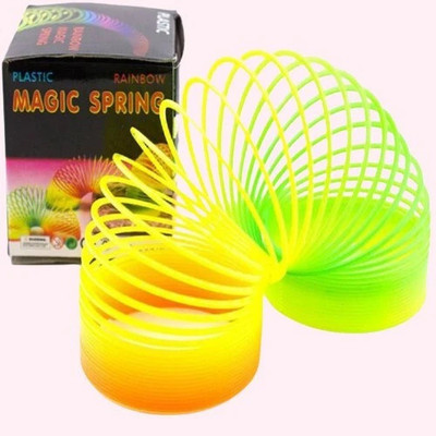 NAVDEEP COLLECTION Set Of 1 Rainbow Spring Toy Magic Spring Gag Toy(Multicolor)
