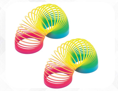 Ya Qi Li Rainbow Spring Magic Spring Gag Toy for kids (Packof 2pcs)-1641 Slinky Spring Gag Toy