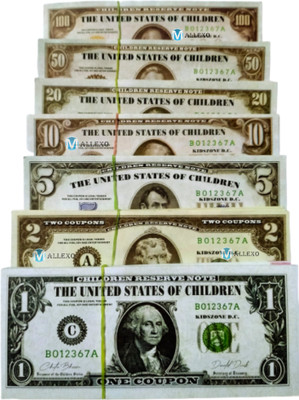Mallexo Dummy Dollar Money Toys For Children Dummy 300PCs American Dollar Currency Note Doller Money Gag Toy