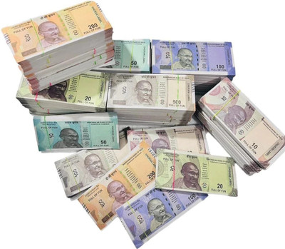 BBS DEAL ( Pack of-5*6=30 note Each ) Latest design Fake Money note for kids Money Gag Toy New Fake currency Note Gag Toy(Multicolor)