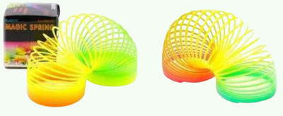 NAVDEEP COLLECTION Rainbow Magic Spring Toy Set Of two Spring Gag Toy(Multicolor)