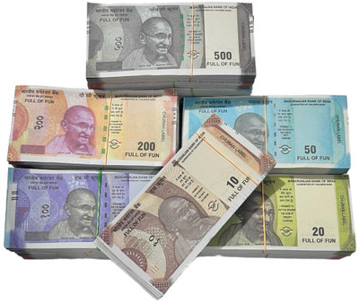 Zinnia Playing Indian Currency Fake Note Nakli Note Fidget Toy Gag Toy(Multicolor)
