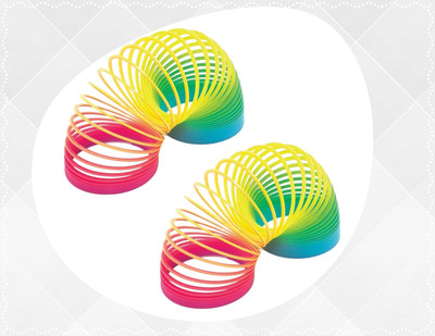 Shivsoft Rainbow Spring Magic Spring Gag Toy for kids (Packof 2pcs)-L263 Slinky Magic Spring Gag Toy