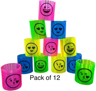 JniL 12 Pcs Mini Spring Party Favors for Kids Spring Gag Toy Magic Spring Gag Toy(Multicolor)