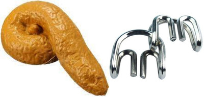 R.s.Magic Tricks Real Looking Fake Poop Potty and M W Puzzle Prank Jokes Funny Toys Gag Toy Fake potty novelty prank toys gag toy funny jokes m w puzzle Gag Toy(Yellow, Silver)