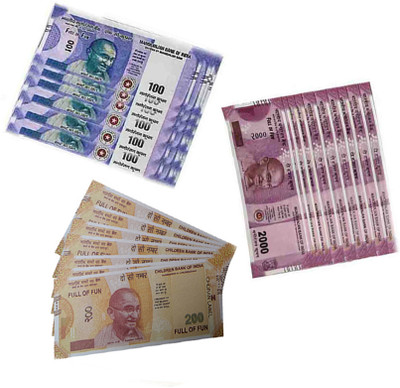 COUNTACH Fake India currency look like real money 100Rs,200Rs,2000Rs(60each)180pcs Fake Notes Gag Toy