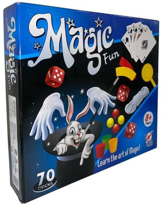 Meesaj Magic Fun Kit – Learn 70 Amazing Tricks & Illusions for Kids & Beginners Magic Fun 70 Tricks Gag Toy(Multicolor)