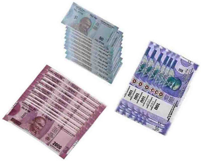 COUNTACH Fake India currency look like real money 50Rs,100Rs,2000Rs(40each)120pcs Fake Notes Gag Toy
