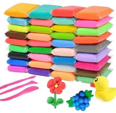 AS TOYS Combo Of 6 Pc Air Dry Clay With 4Pc Slime Jelly Toy For Kids Multicolor Putty Toy