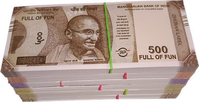BBS DEAL Combo (10 Each x 6=60 Nakli Note) Playing Indian Currency Notes New Fake currency Note Gag Toy(Multicolor)