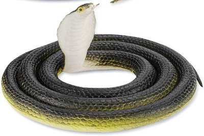 BBS DEAL Realistic Plastic Snadkes, Large Rubber Snake Black, Toy Snake That Looks Real snack Gag Toy(Multicolor)