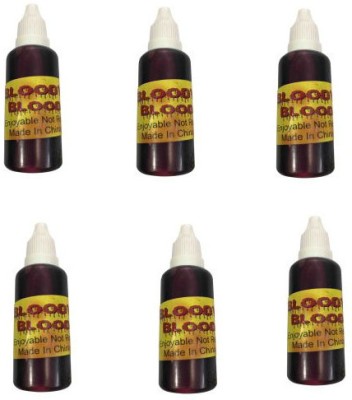 PTCMart Fake Liquid Blood bottle Pack Of 6 gag toy Gag Toy