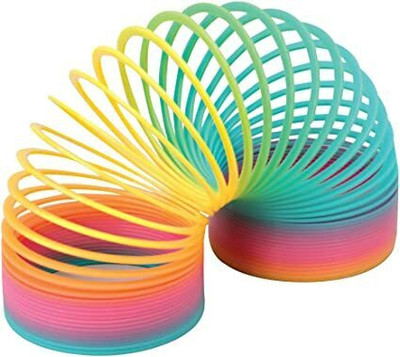 DDTOYS Rainbow slinky ring Magic Spring Gag Toy Gag Toy (Multicolor) Magic Ring Gag Toy(Multicolor)