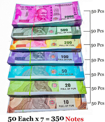CNA 50A Dummy Currency 350 Note for Kids 50 Units Each Denomination All New Fake Note Gag Toy
