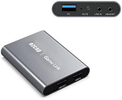 Tobo GameLink USB3.0 HD Broadcast Microphone 4K Input and Output(Game Link)TD-815HVC Game Control Mount(Grey)