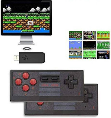 Novax Mini Box Video Game Player (620 Games) 1 GB Limited Edition Mario, Super Contra USB  Gamepad(Black, For iOS)