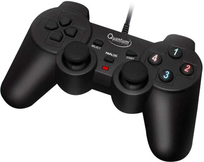 gamenophobia Quantum QHM7468 USB Gamepad with Dual Vibration (Black) USB  Gamepad(Black, For PC)