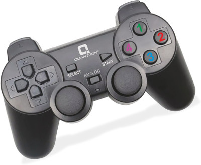 Quantron QGP-1800,USB Gamepad with Vibration (Cable: 1.50Mtrs)  Gamepad(Black, For PC)