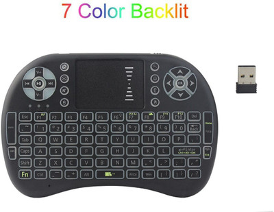 AMUSING Wireless Mini Keyboard with Touch pad mouse for PC, Smartphone, laptop, gaming USB  Gamepad(Black, For Android)