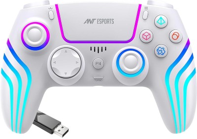 Ant Esports GP400 BT / Wireless - RGB Gamepad for PC / PS4 / Switch / Andriod Mobile / IOS  Gamepad(White, For Android, Mac OS, PS4)