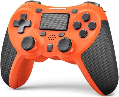 COMPUTER PLAZA PS4 ORANGE COLOR GAMEPAD COMPATIBLE WITH ALL PS4 MODELS (FAT,SLIM AND PRO)  Gamepad(Orange, For PS4)