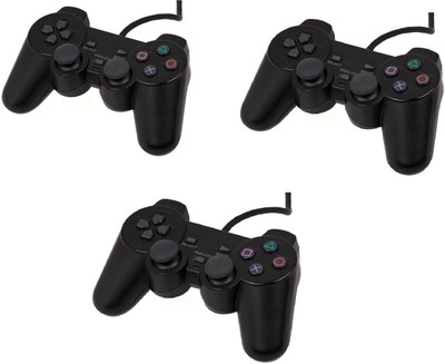 HG WORLD PS2 Wired Analog Remote Best Alternative for PlayStation 2 ps2 Controller  Gamepad(Black, Combo *3 DualShock 2, Best Value Ps 2 Gaming Accessory, PS2 Game Box Compatible, For PS2)