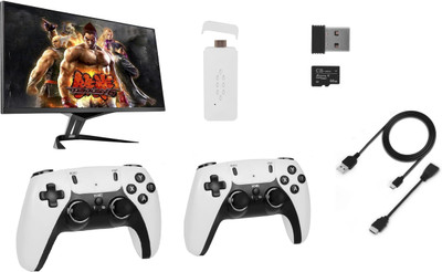 SHAILRON M22 Classic Retro Gaming Console – 64GB Linux System, 30,000+ Games,52 Emulators Wi-fi  Gamepad(White, 6 Month warranty any manufacturing defect with warranty certificate, For Android)