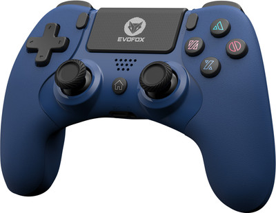 EVOFOX Elite Play Wireless Controller with Touch Panel Bluetooth  Gamepad(Blue, For Android, PS4, iOS)