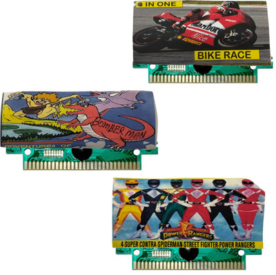 COUNTACH 8 Bit TV Video Game Cassettes Like BIKE RACE,BOMBER MAN, POWER RANGER  Gaming Accessory Kit(Multicolor, For Wii U)